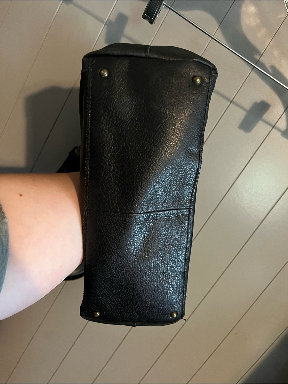American Leather Co. Austin Triple Entry Bucket purse - Picture 9 of 9